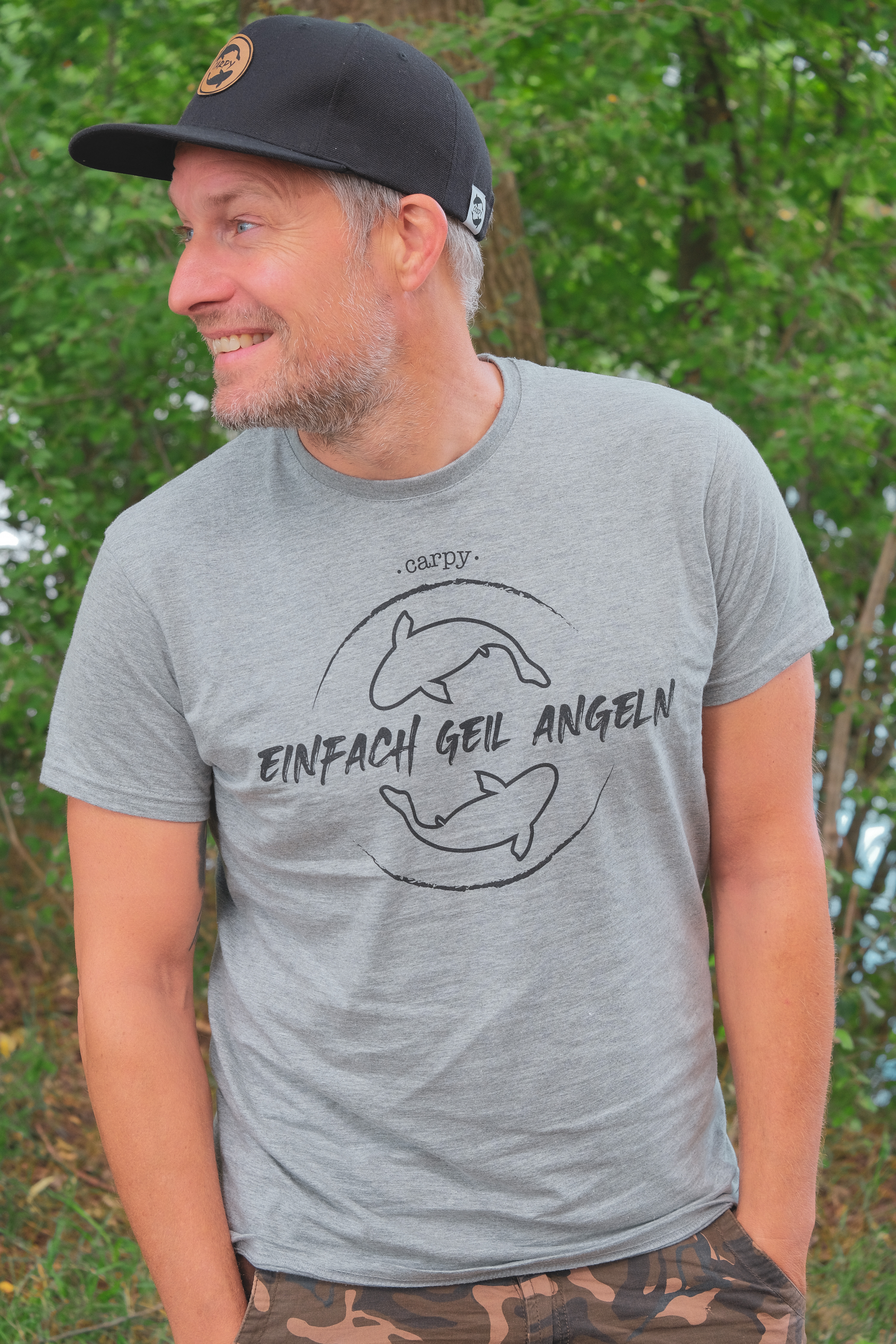 Einfach Geil Angeln - Shirt - Größe S