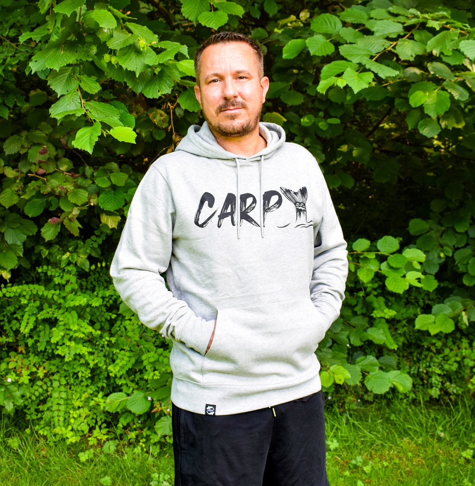 Hoodie - Flosse - grau