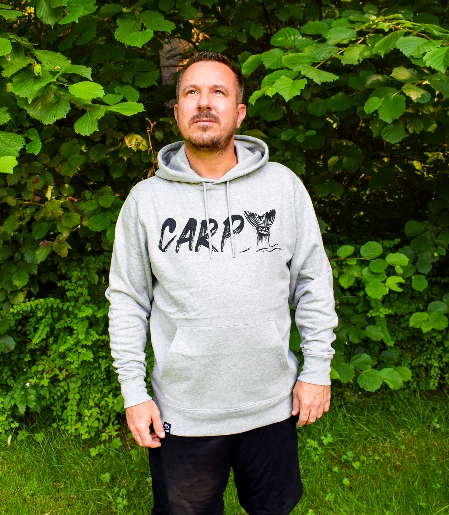 Hoodie - Flosse - grau