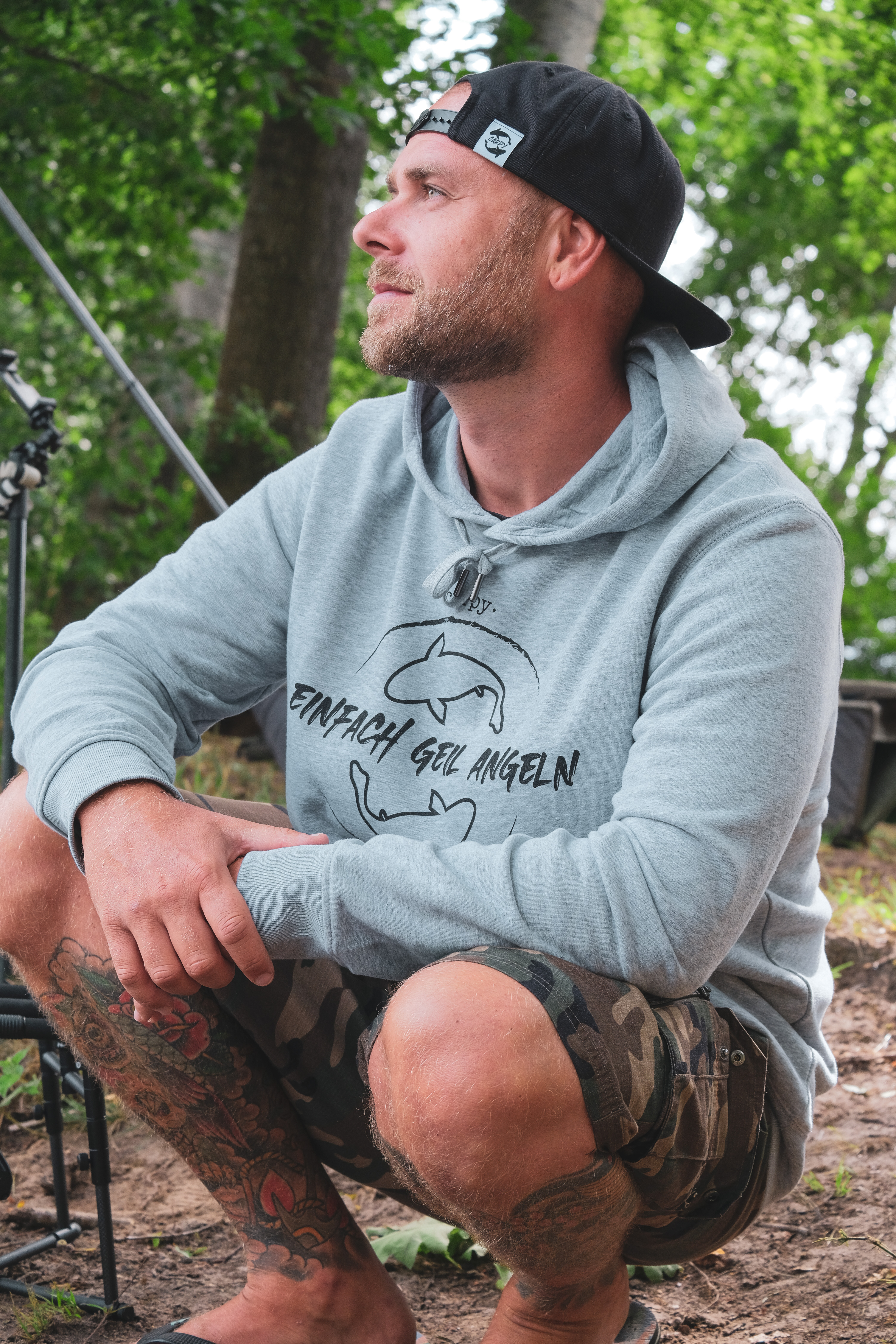 Einfach Geil Angeln - Hoodie - Größe S