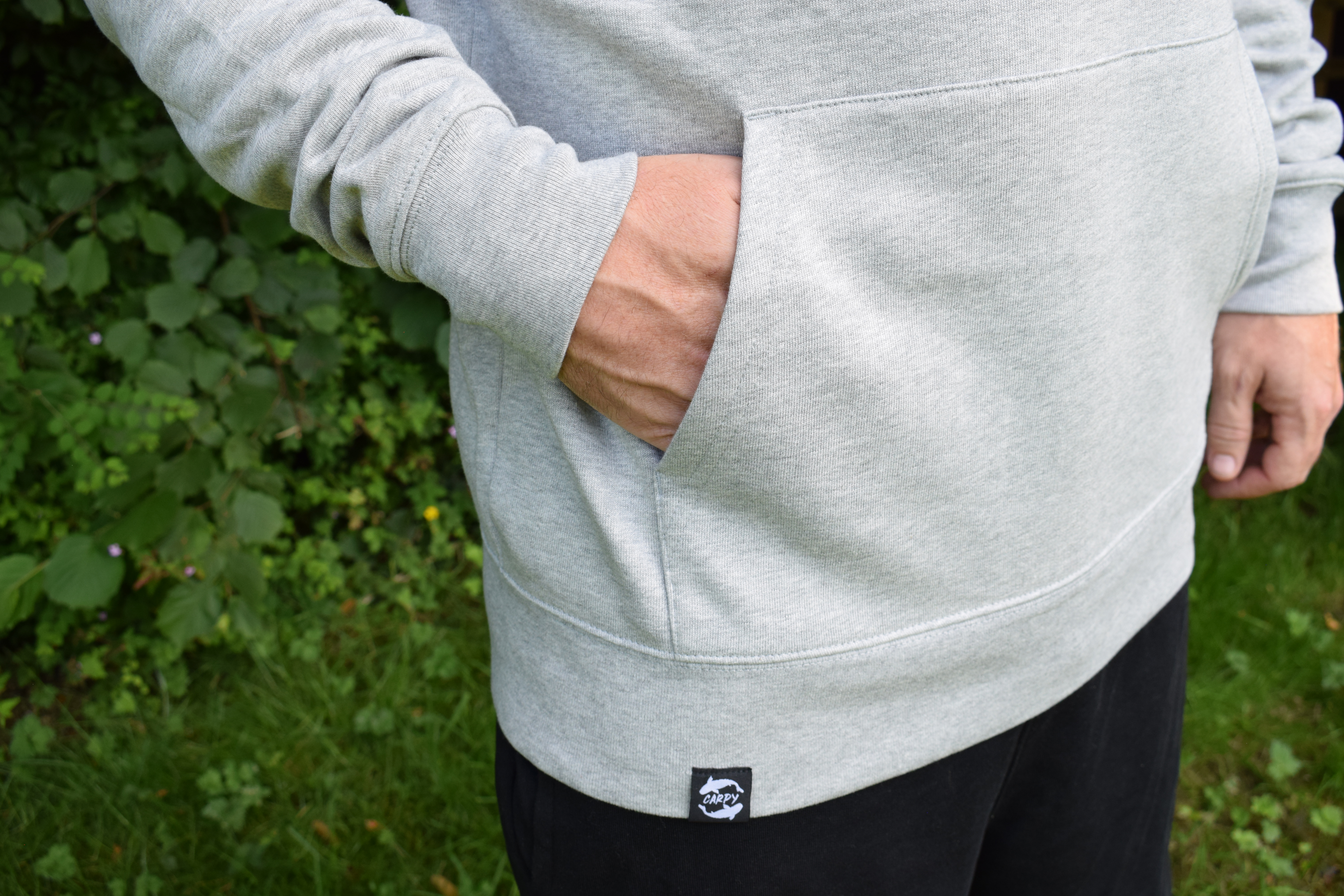 Hoodie - Flosse - grau