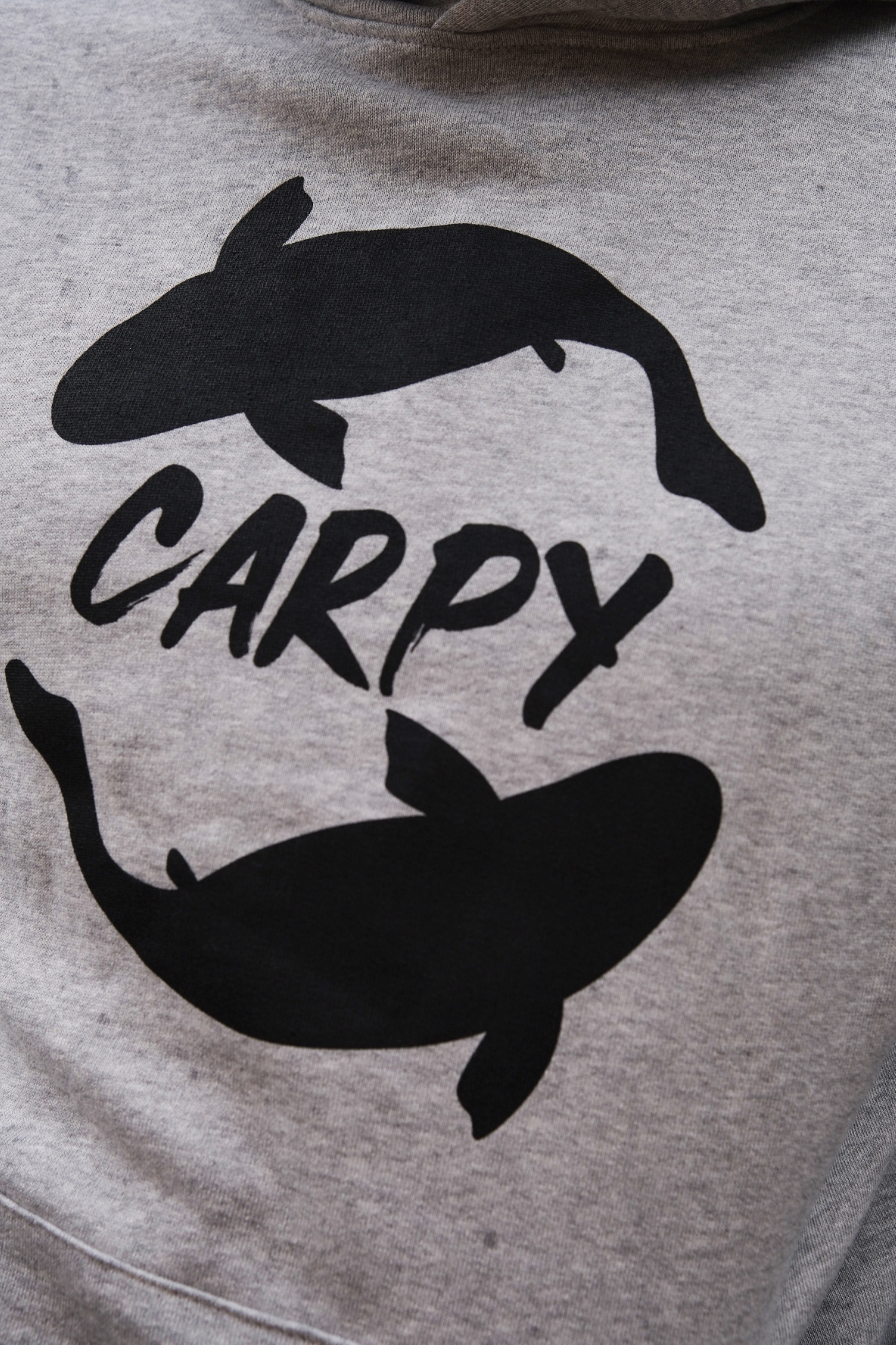 Hoodie - Carpy Logo - grau